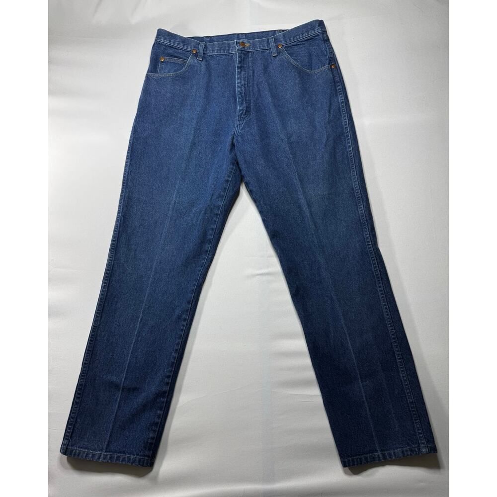 Wrangler 13MWZPW Men's Regular Fit Straight‎ Leg Blue  Jeans - Size 40x33*